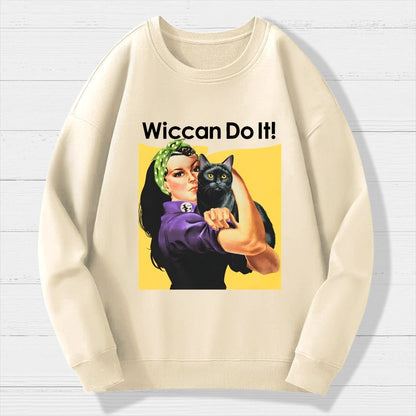 Wiccan Do It Geek Cotton Sweatshirt