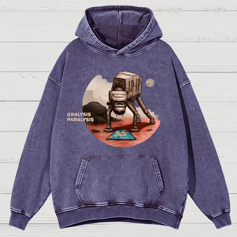 Board Game Analysis Paralysis Vintage Distressed Hoodie