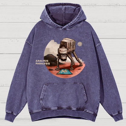 Board Game Analysis Paralysis Vintage Distressed Hoodie