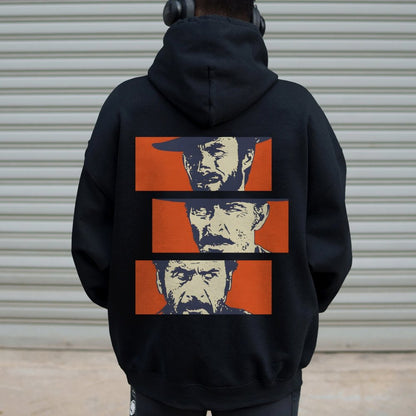 Buono Brutto Cattivo Printed Back Unisex Cotton Hoodie