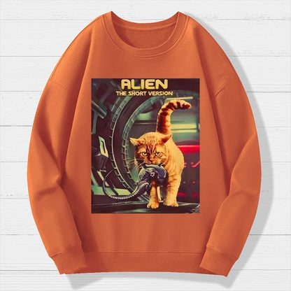 Mystery Cat Heavy Geek Cotton Sweatshirt