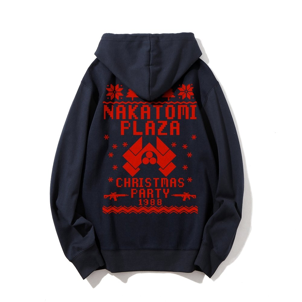 Now I Have a Machine Gun Ho-Ho-Ho Printed Back Unisex Cotton Hoodie