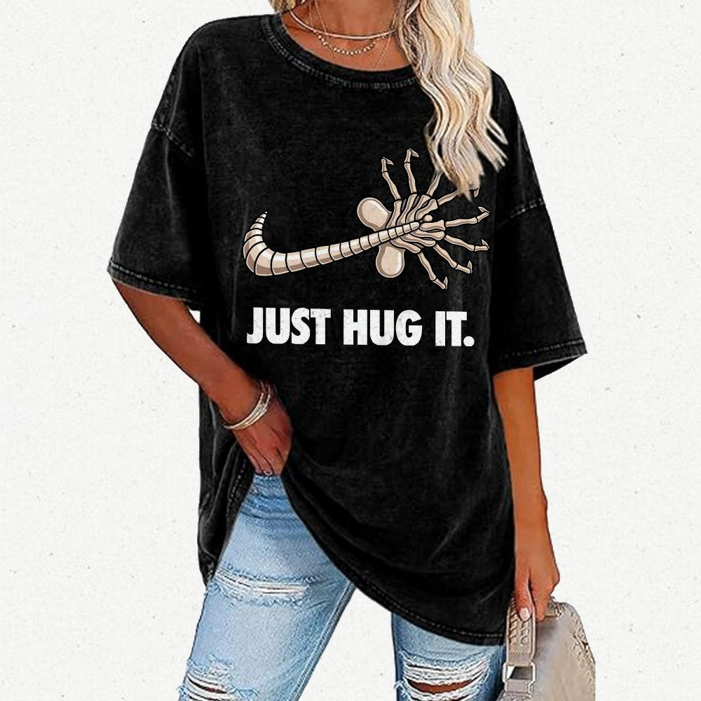 Just hug it Vintage Distressed T-shirt