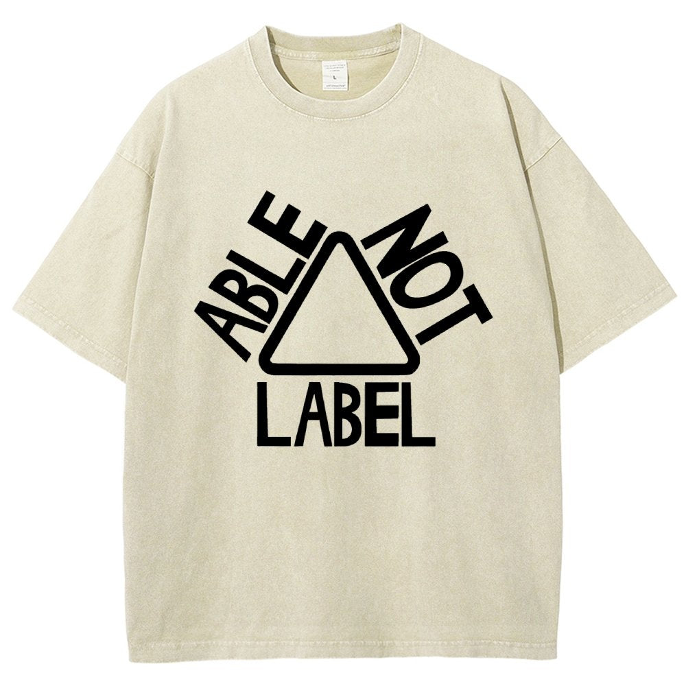 See the Able Not the Label Awareness Vintage Distressed T-shirt