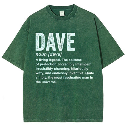 Dave Definition  Funny Dave Vintage Distressed T-shirt