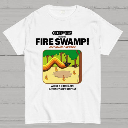 Retro Blazing Swamp Geek T-Shirt