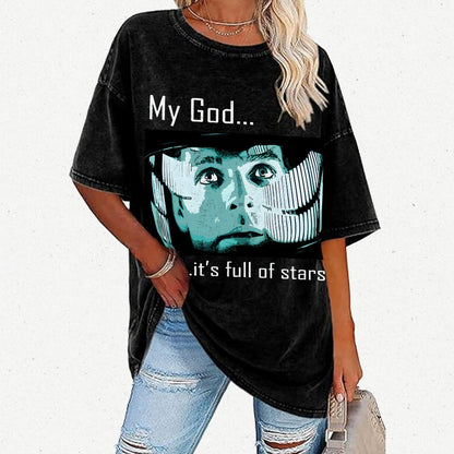 My God t's full of stars! Vintage Distressed T-shirt
