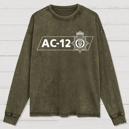 AC-12 Central Police Wear It In The Line Of Duty Washed Long Sleeve Tee