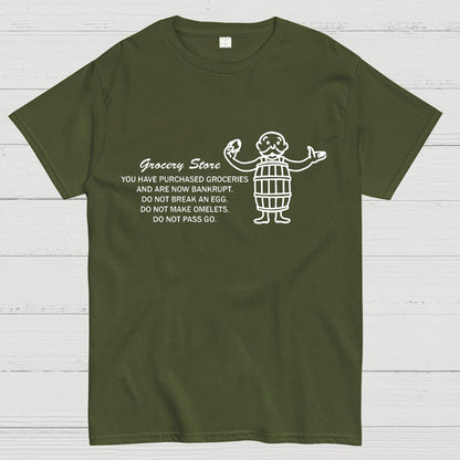 Chance on Eggs Pass Go Geek T-Shirt