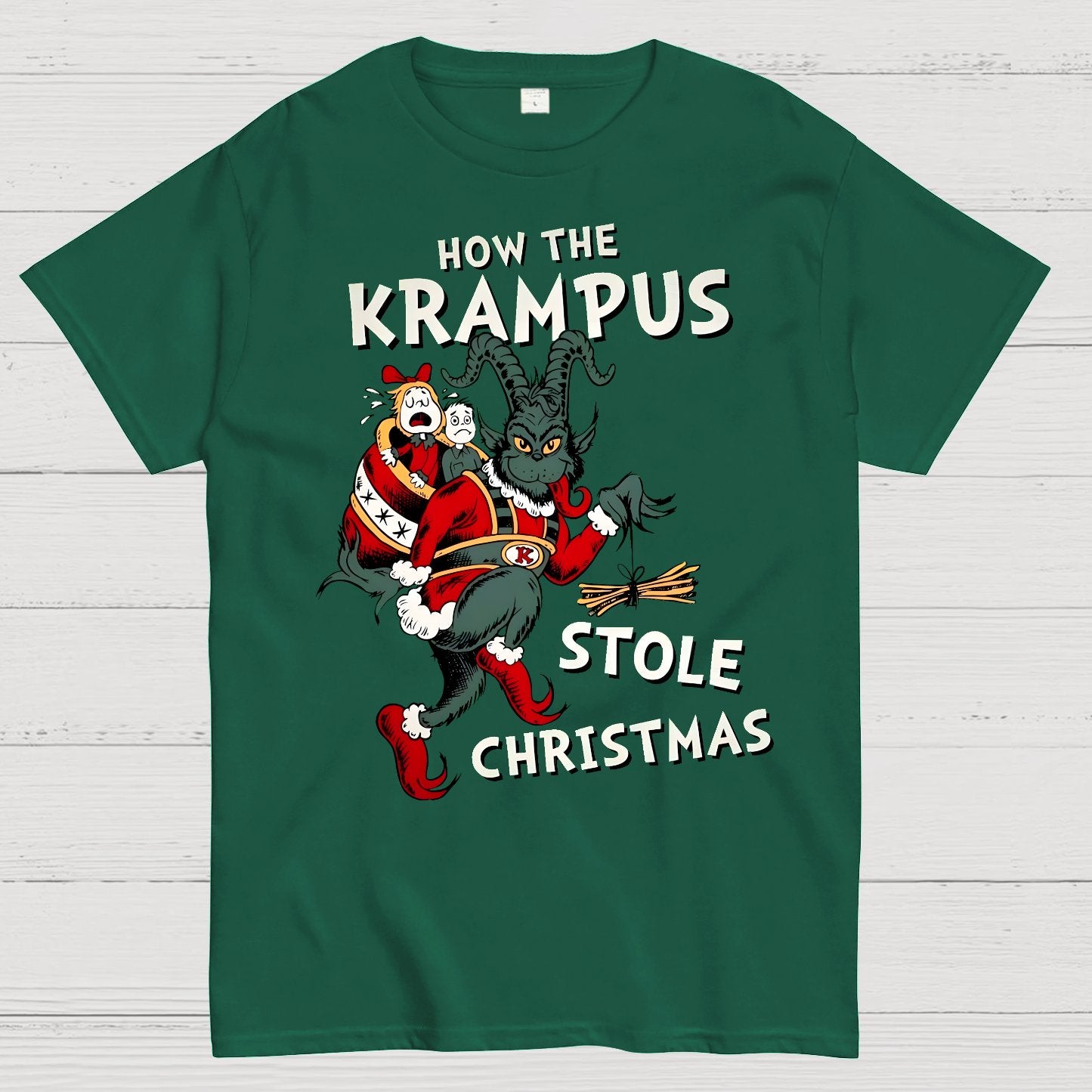 How The Krampus Stole Christmas Geek T-Shirt
