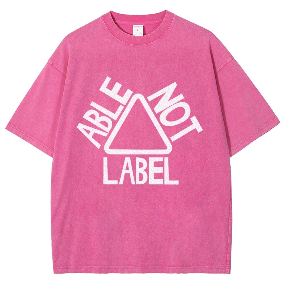 See the Able Not the Label Awareness Vintage Distressed T-shirt