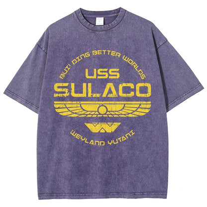 USS Starlight Vintage Distressed T-shirt