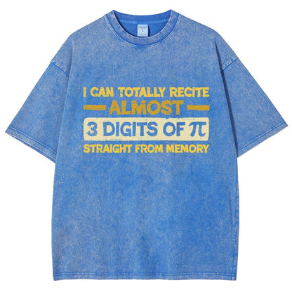 3 Digits Of Pi Vintage Distressed T-shirt