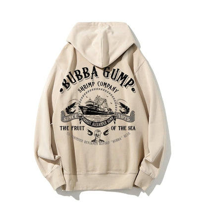 The Fruit Of The Sea Printed Back Unisex Cotton Hoodie