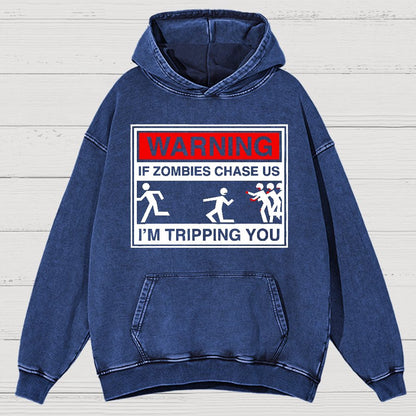 If Zombies Chase Us Vintage Distressed Vintage Distressed Hoodie