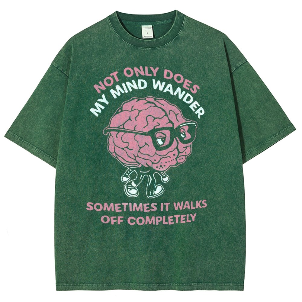 My Mind Wanders Vintage Distressed T-shirt