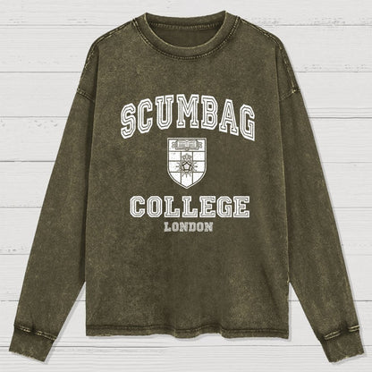 Scumbag College Washed Long Sleeve Tee