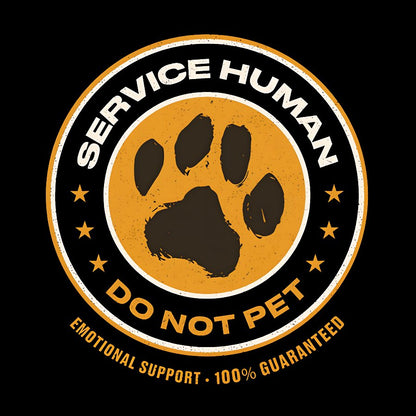Service Human Do Not Pet Geek T-Shirt