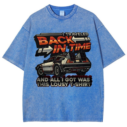 Time Travel Vintage Distressed T-shirt