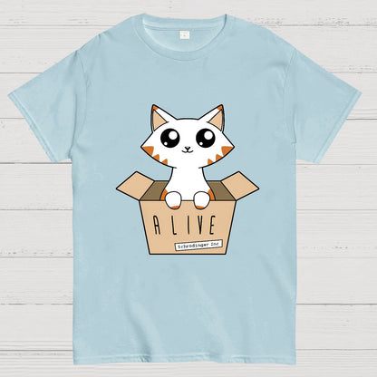 Schrödinger's Cat Glow in the Dark Nerdy T-Shirt