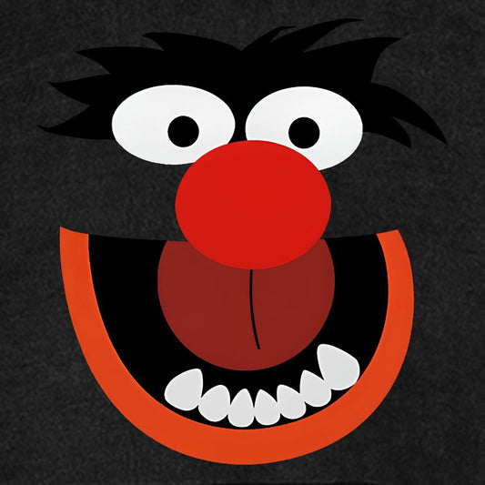 Retro Pop Culture Puppet Face Vintage Distressed Hoodie