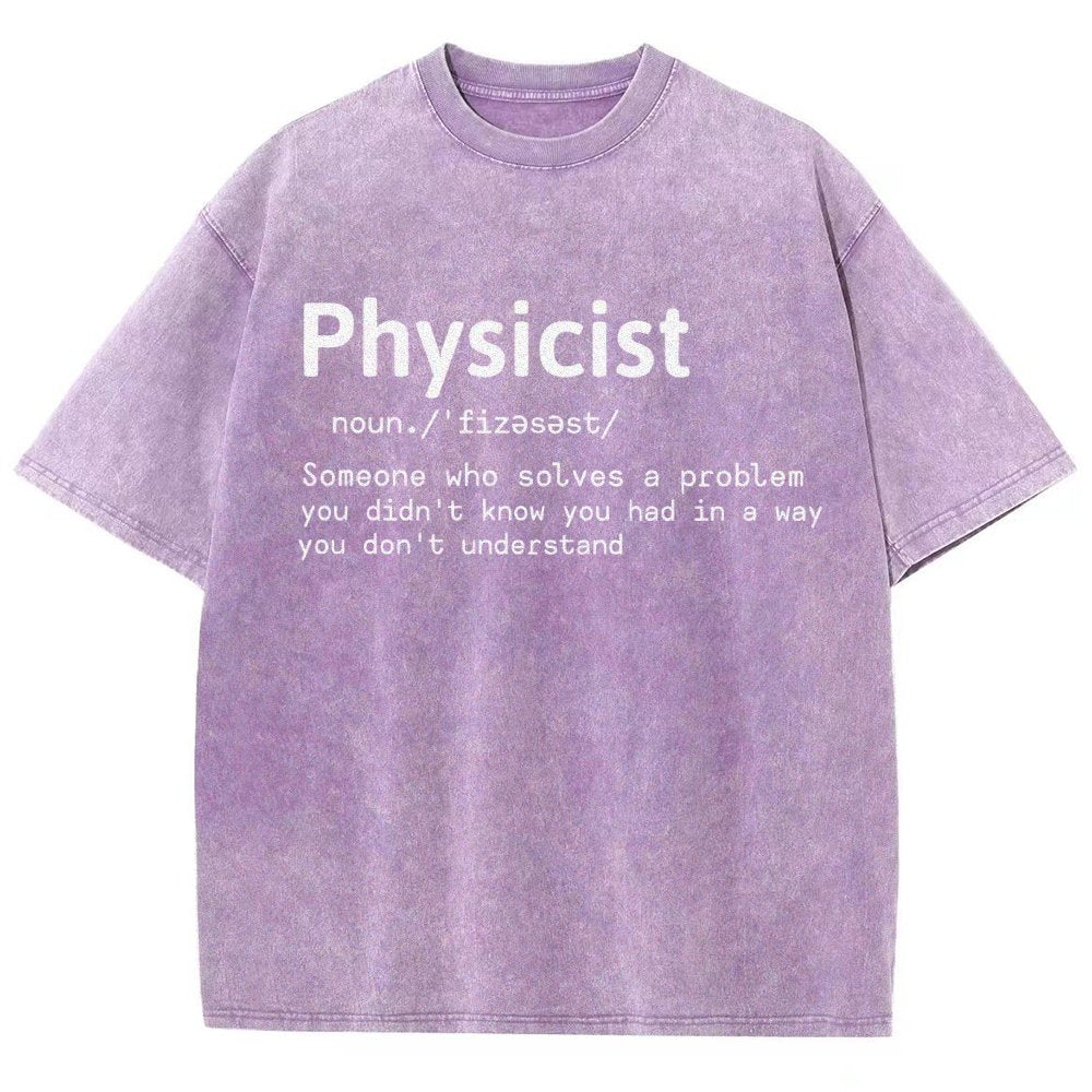 Physics Lover Vintage Distressed T-shirt