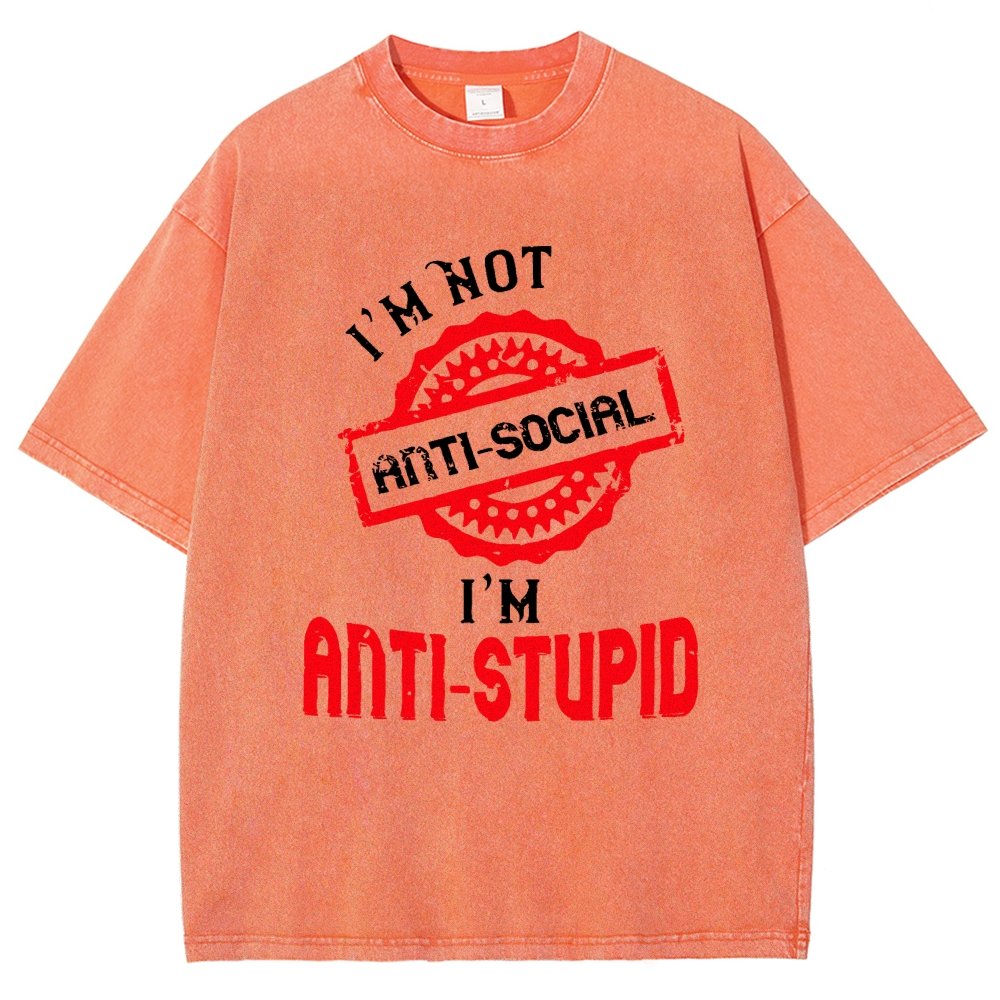 Anti-Stupid Vintage Distressed T-shirt