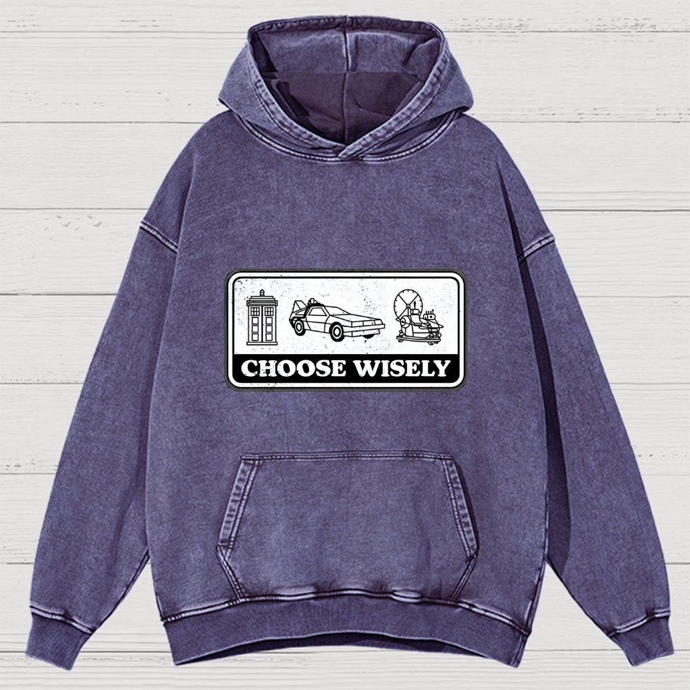 Temporal Dilemma Vintage Distressed Hoodie