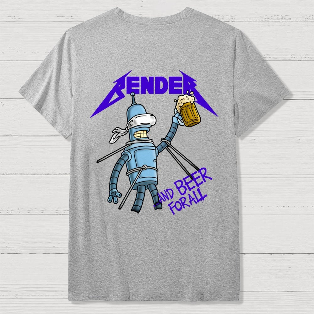 And Beer for All Nerdy Front And Back Printing Geek T-Shirt