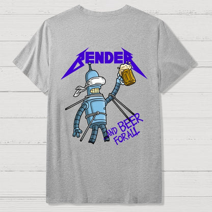 And Beer for All Nerdy Front And Back Printing Geek T-Shirt
