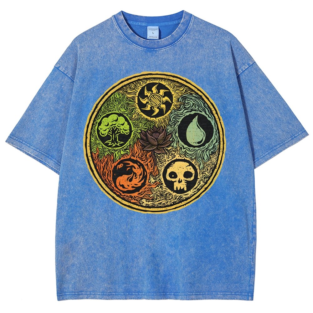 Black Lotus Vintage Distressed T-shirt