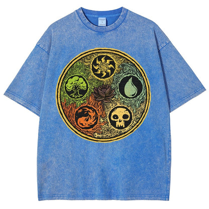 Black Lotus Vintage Distressed T-shirt
