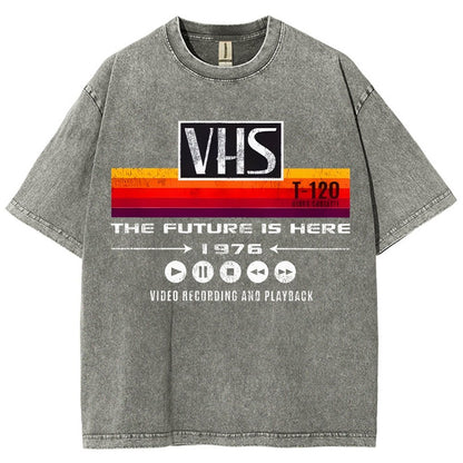 VHS- The Future Is Here Vintage Distressed T-shirt