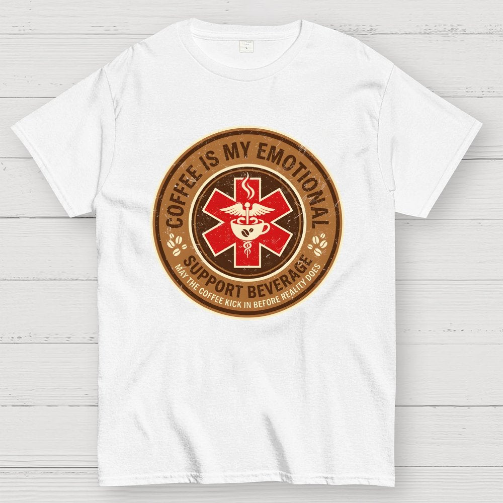 Coffee Is My Emotional Geek T-Shirt