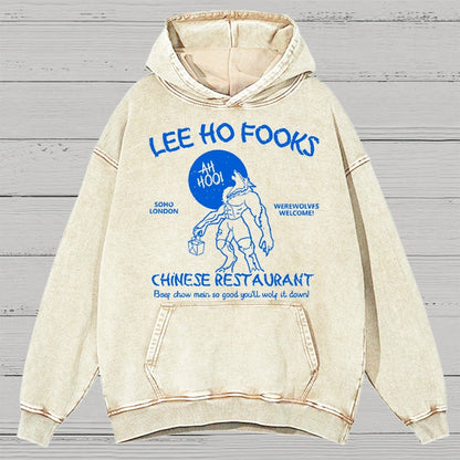 Lee Ho Fooks Chinese Restaurant Vintage Distressed Hoodie