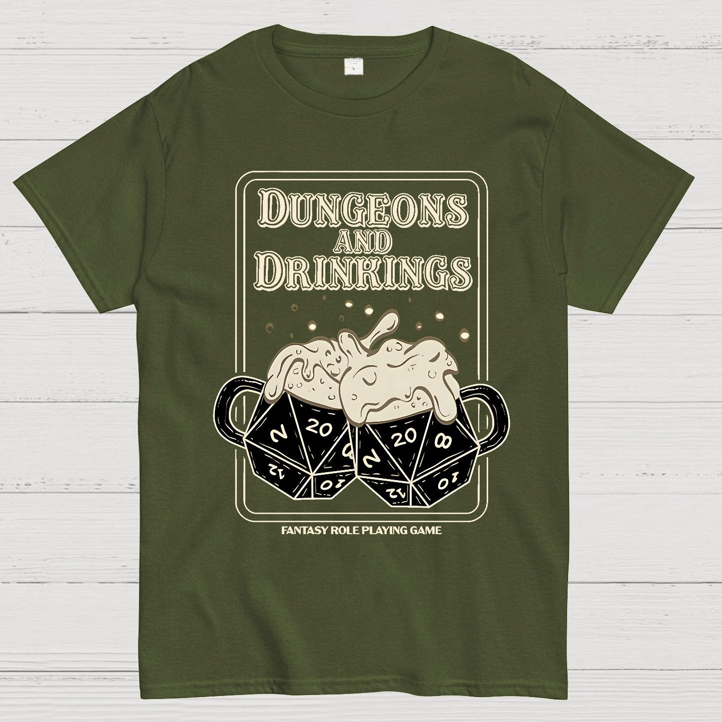 Dungeons and Drinkings Geek T-Shirt
