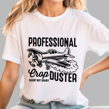 CropDUSTER SILENT BUT DEADLY Unisex Geek T-Shirt