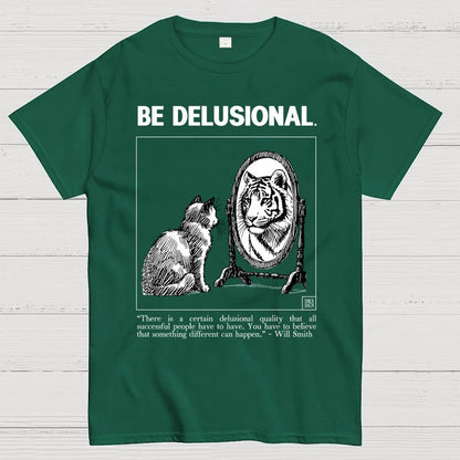 Tiger in the Mirror - Believe First, Then Become Geek T-Shirt