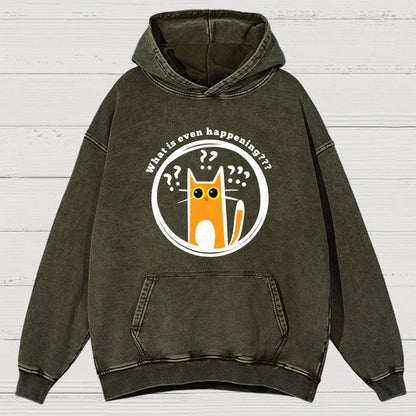 What is Even Happening Vintage Distressed Hoodie