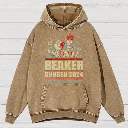 Vote For Science Geeky Vintage Distressed Hoodie