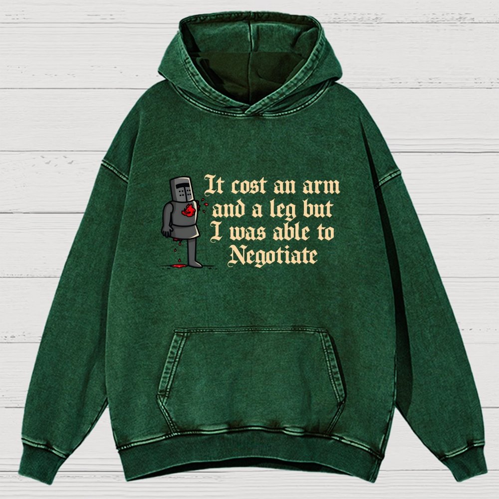 The Negotiation Vintage Distressed Hoodie