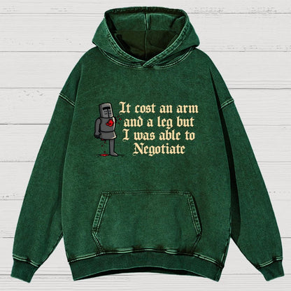 The Negotiation Vintage Distressed Hoodie