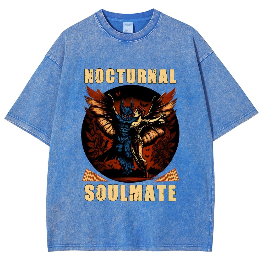 Mothman nocturnal soulmate Vintage Distressed T-shirt