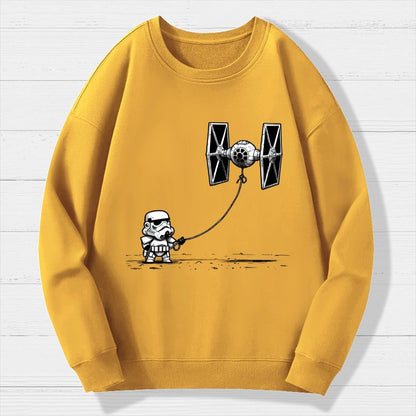 Flying The Galactic Alliance's Kite Geek Cotton Sweatshirt
