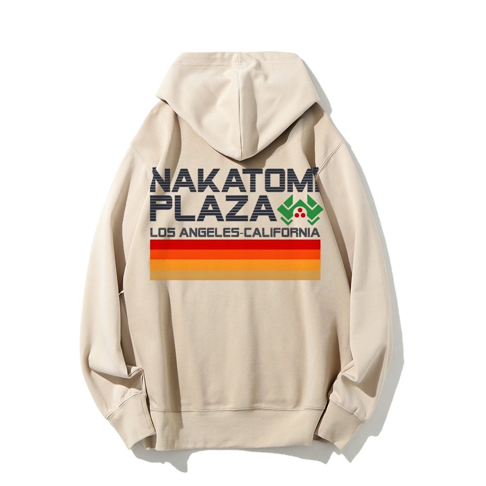 Retro Plaza Printed Back Unisex Cotton Hoodie