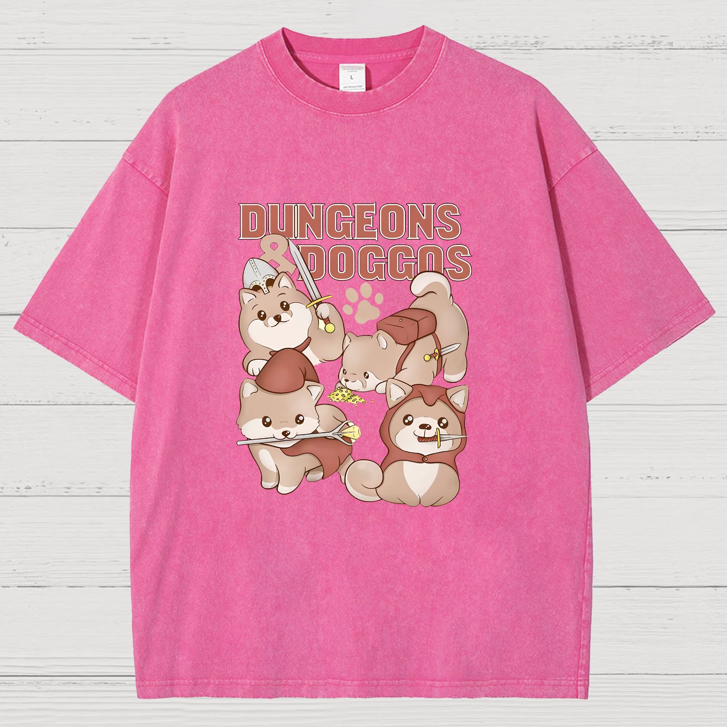 DUNGEONS AND DOGGOS Vintage Distressed T-shirt