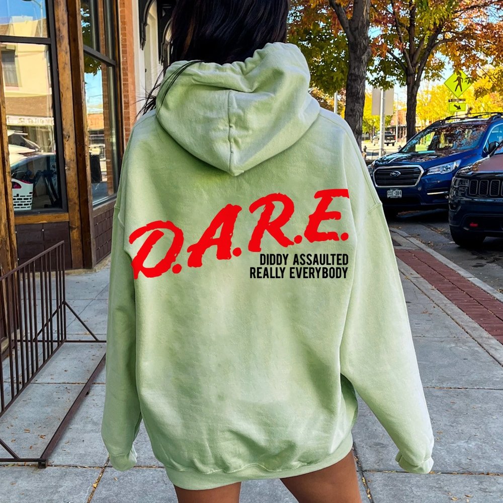 NO DIDDY Printed Back Unisex Cotton Hoodie