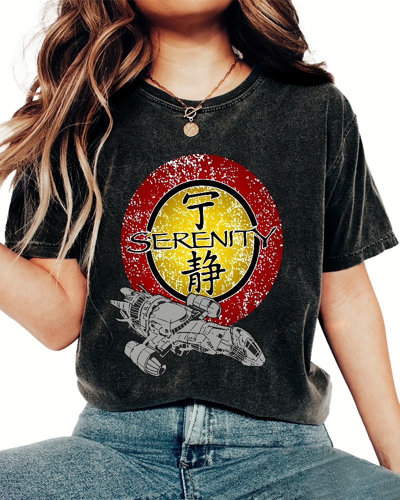 Firefly Starship Vintage Distressed T-shirt
