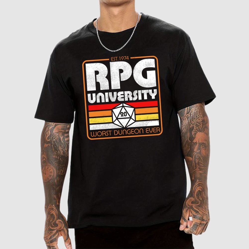 RPG University Vintage Geek T-Shirt
