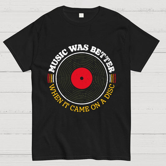 Music Was Better on a Disc Unisex Geek T-Shirt